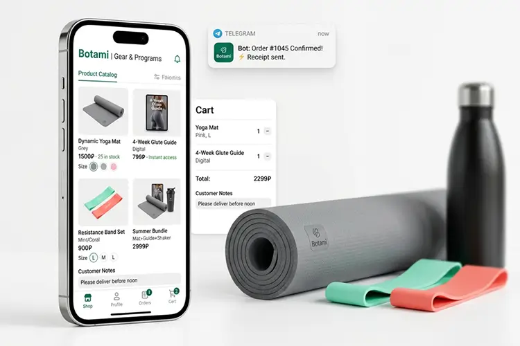 Features for fitness and wellness sellers