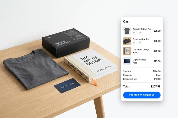 Cart and checkout inside Telegram