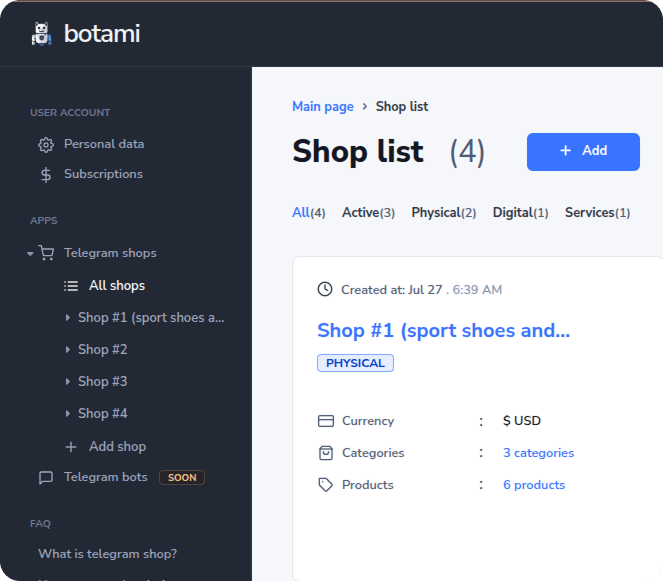 Telegram bot development