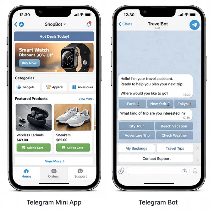 Telegram Mini Apps vs Traditional Bots