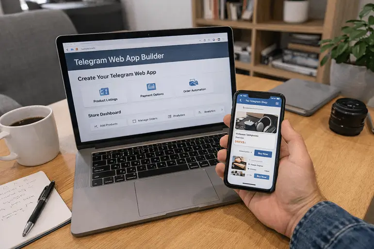 Telegram Web App Builder Interface